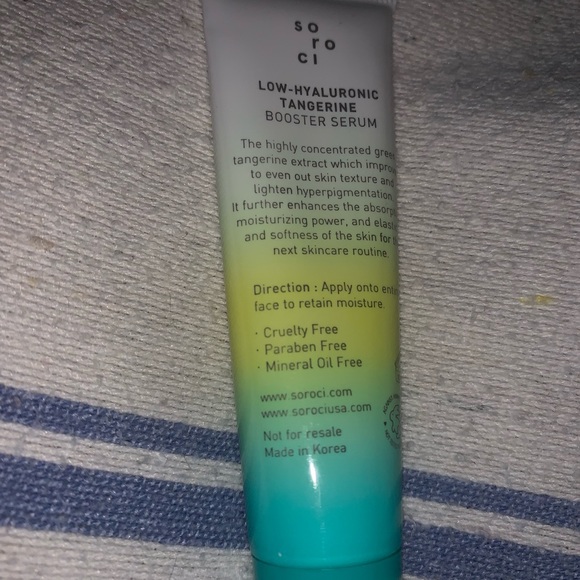 Soroci Low-Hyaluronic Tangerine 🍊 Booster Serum ➡️Deluxe Sample⬅️ 15g - Picture 3 of 4
